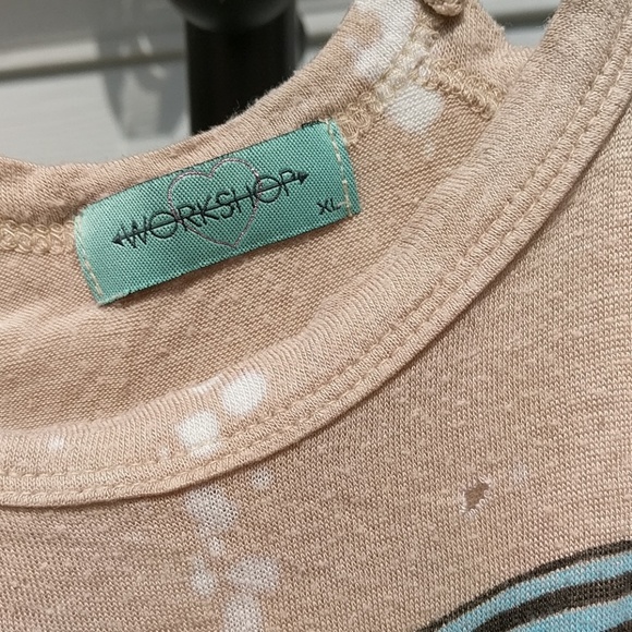 Destroyed ☀️3/$20!🌵 Festival Boho Top ! XL ! - Picture 6 of 8